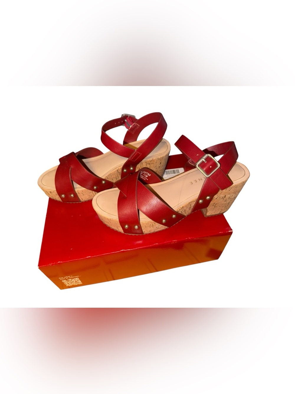 Journee Red Valentina Sandals
